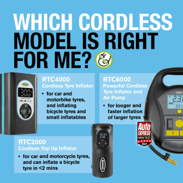 Cordless Digital Tyre Inflator Car Accessories South Africa