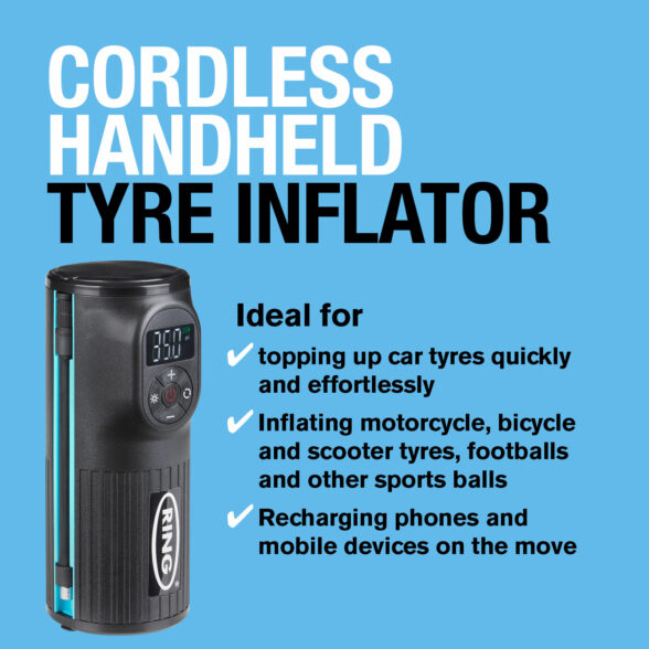 Cordless Handheld Digital Tyre Inflator Car Accessories South Africa