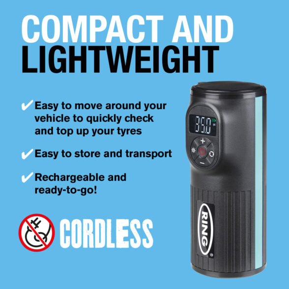 Cordless Handheld Digital Tyre Inflator Car Accessories South Africa