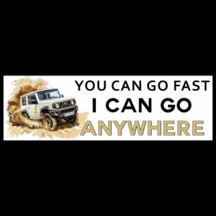 Suzuki Jimny Fun Stickers “Go Anywhere” Car Accessories South Africa