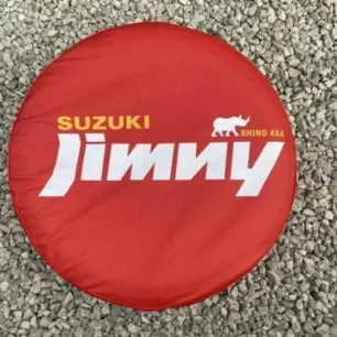 Suzuki Jimny Spare Wheel Cover Gen4 15 Inch PVC Red