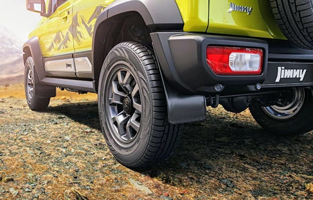 Suzuki Jimny Flexible Mud Flap Set Black