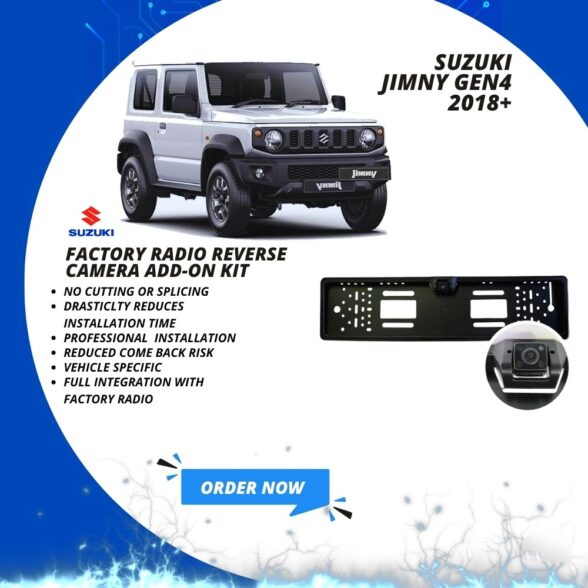Suzuki Jimny Gen4 Number Plate Reverse Camera Kit For Factory Radio Car Accessories South Africa