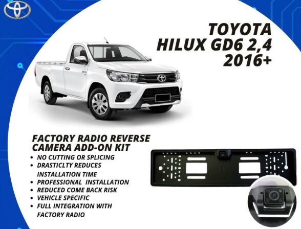 Toyota Hilux Reverse Cam Add-On Kit OEM Factory Radio Car Accessories South Africa