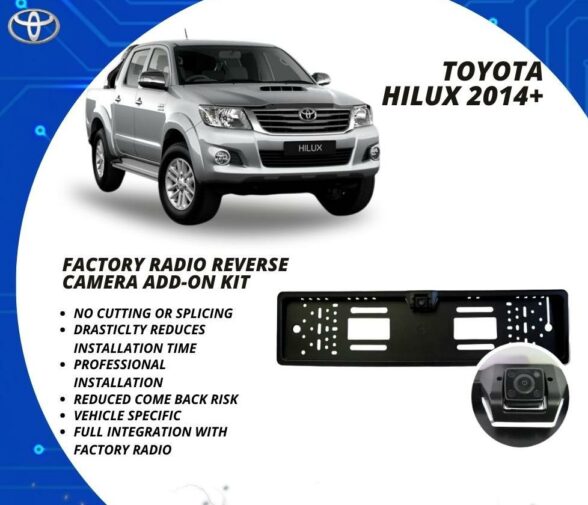Toyota Hilux Reverse Cam Add-On Kit OEM Factory Radio Car Accessories South Africa