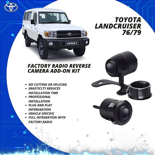Toyota Land Cruiser 79/76 Series Reverse Cam Add-On Kit OEM Factory Radio Car Accessories South Africa
